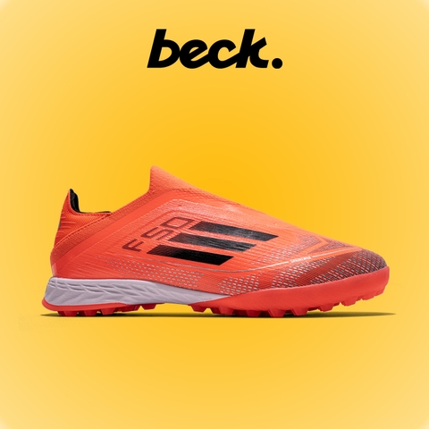 Giày Bóng Đá Adidas F50 Elite Laceless Đỏ Cam Không Dây TF