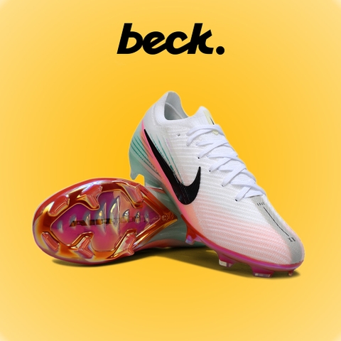 Giày Bóng Đá Nike Mercurial Vapor 16 Elite SK Trắng Hồng Gót Xanh Cổ Lửng Đế Bóng HQ FG