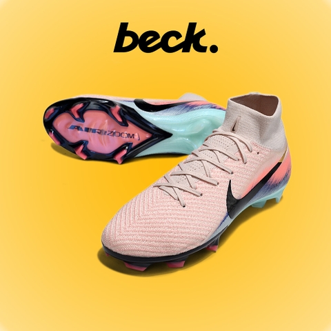 Giày Bóng Đá Nike Mercurial Superfly 10 Elite United Cam Nhạt Xanh Biển Cổ Cao FG
