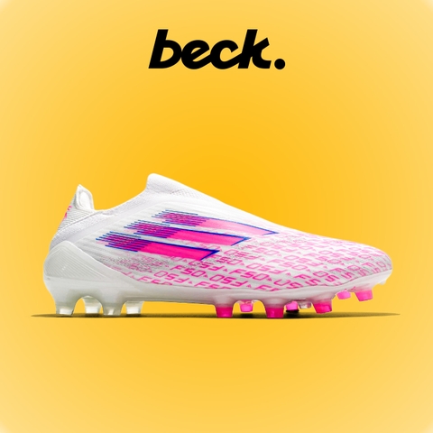 Giày Bóng Đá Adidas F50 Elite Laceless Trắng Hồng Không Dây FG