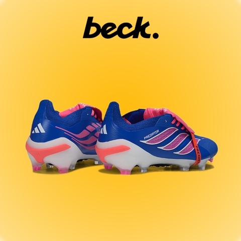 Giày Bóng Đá Adidas Predator 26 Elite Tongue Xanh Biển Hồng Lưỡi Gà Gập HQ FG