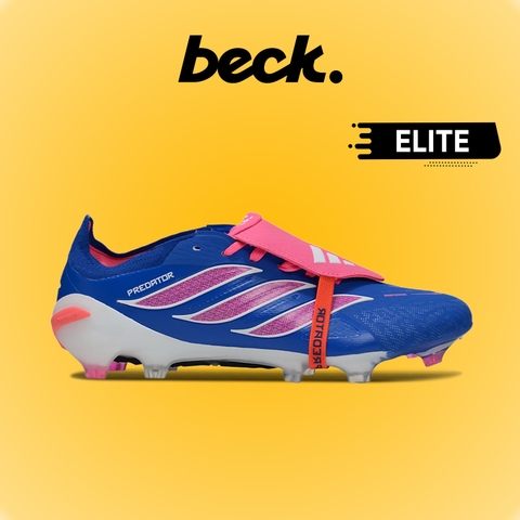 Giày Bóng Đá Adidas Predator 26 Elite Tongue Xanh Biển Hồng Lưỡi Gà Gập HQ FG