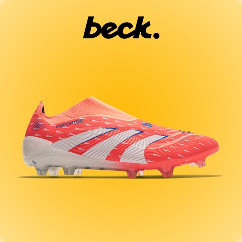 Giày Bóng Đá Adidas Predator 25 Elite LL Cam Xanh Biển Vạch Trắng Không Dây FG