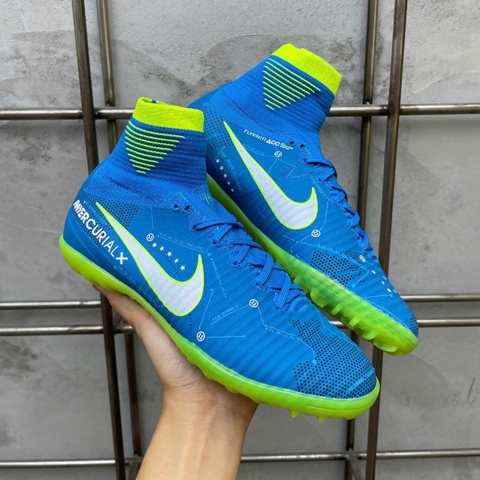 Giày Bóng Đá Nike Mercurial Superfly 5 Elite Neymar Xanh Biển Cổ Cao TF