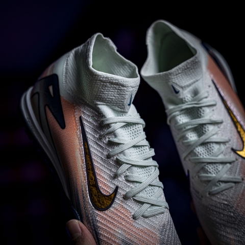 Giày Bóng Đá Nike Mercurial Superfly 10 Elite MDS009 Xám Xanh Cổ Cao TF