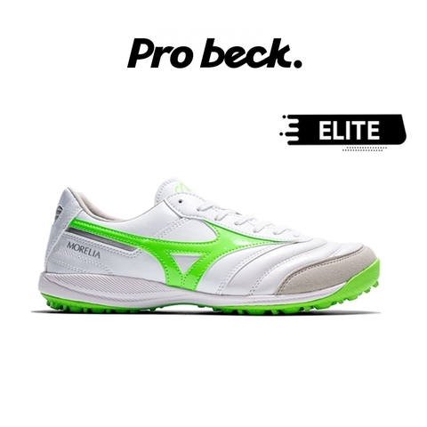 GIÀY BÓNG ĐÁ MIZUNO MORELIA SALA ELITE TF - Q1GB251237 - TRẮNG/XANH LÁ