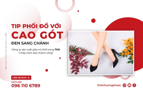 8 tips phối đồ với giày cao gót đen sang chảnh