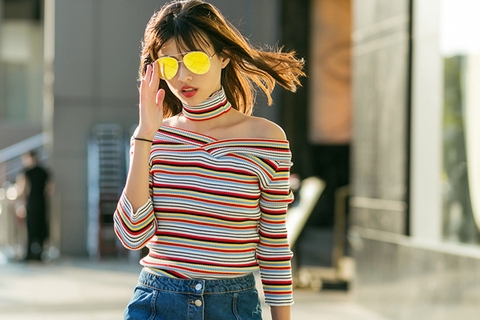 Sao Việt 'thổi bùng' mốt áo khoe vai gầy