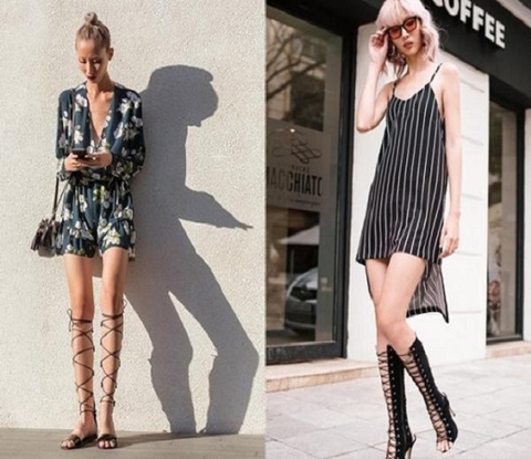 Thời trang sao Việt: Mốt giày buộc dây lên ngôi
