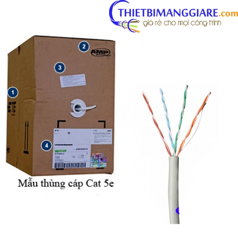 So sánh cáp mạng commscope AMP cat5e và cat6e