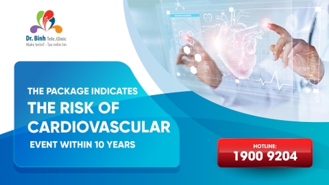 THE PACKAGE INDICATES THE RISK OF CARDIOVASCULAR EVENT WITHIN 10 YEARS