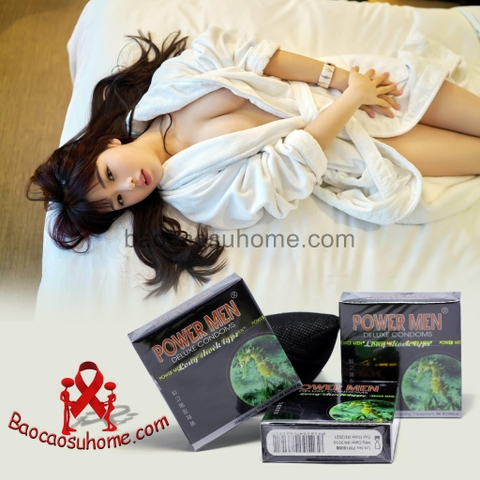 Bao Cao Su Power Men Cá ngựa siêu mỏng kéo dài thời gian quan hệ