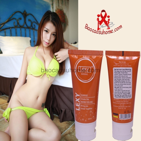 Gel bôi trơn Lexy Warming 60ml, tăng khoái cảm lứa đôi