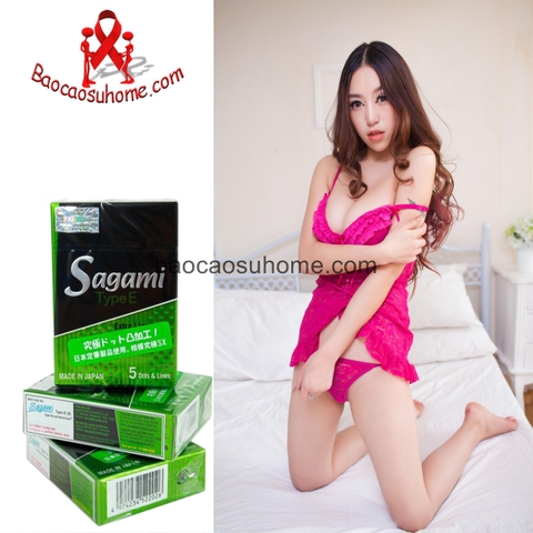 Bao Cao Su Sagami Type E - Hộp 5 chiếc