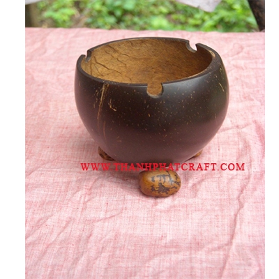 Coconut shell ash-tray