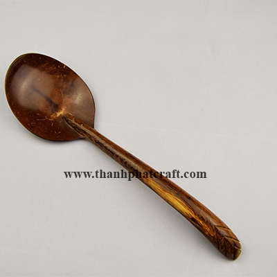 Coconut shell spoon