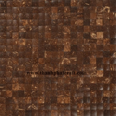 Coconut shell wall covering