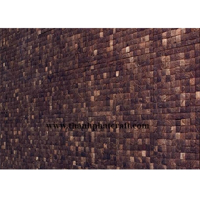 Coconut shell wall covering