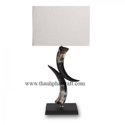 Double Cow Horn Lamp