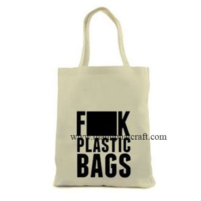 Friendly Canvas Shoulder Tote Bag