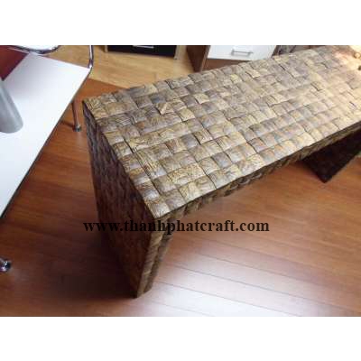 Table with coconut shell