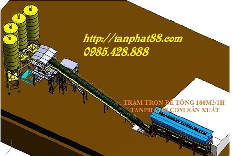 Giới thiệu trạm trộn công suất 75m3/h