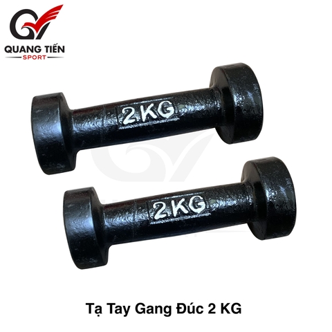 Tạ tay gang đúc loại đẹp 2022 2 kg ( giá 1 quả )