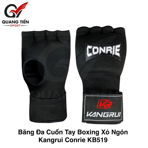 Băng đa cuốn tay xỏ ngón boxing Kangrui corine KB519 cao cấp chính hãng