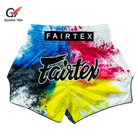 Fairtex Muay Thai Shorts - BS1937 White Acid Jazz chính hãng Thái Lan