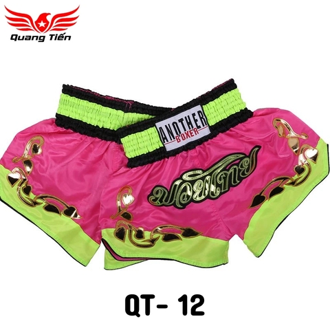 Quần Muay Thái Another Boxer Chính Hãng Muay Thai Short Chất Liệu Satin Cao Cấp | QT-012