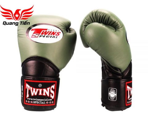 Găng Tay Boxing Twins BGVL11 – Olive Black ( màu đen oliu )