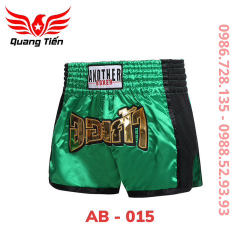 Quần Muay Thái Another Boxer Chính Hãng Muay Thai Short Chất Liệu Satin Cao Cấp | AB-015