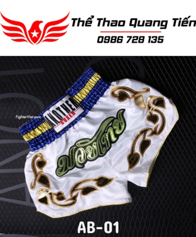 Quần Muay Thái Another Boxer Chính Hãng Muay Thai Short Chất Liệu Satin Cao Cấp | AB-001