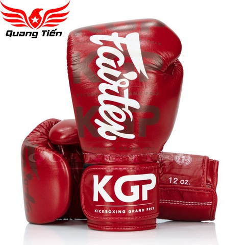 Găng tay boxing BGV Fairtex X KGP Red Velcro đỏ