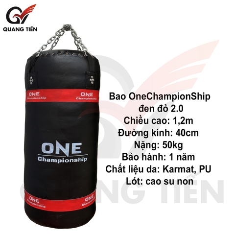 Bao đấm One Championship đen đỏ 2.0