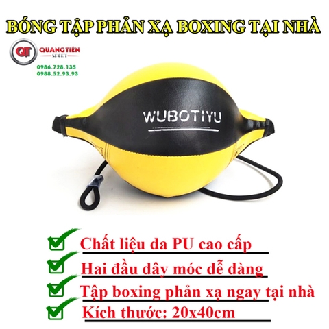 Bóng tập phản xạ 2 đầu Wubotiyu