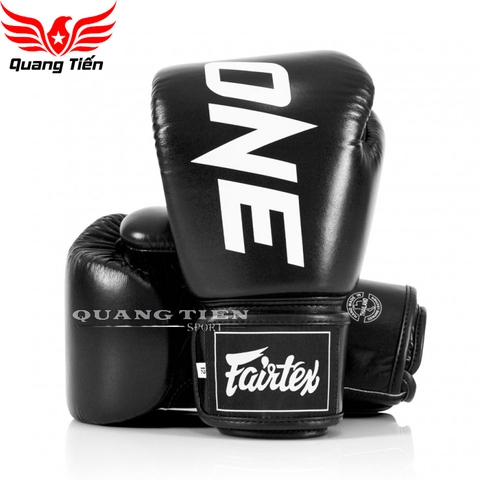 Găng tay Boxing đen BGV Fairtex X ONE Championship