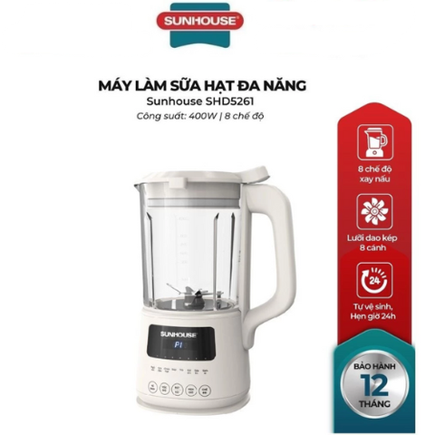Máy làm sữa hạt đa năng Sunhouse SHD5261