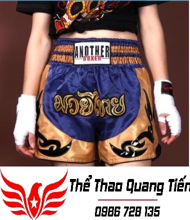 Quần Muay Thái Another Boxer Chính Hãng Muay Thai Short Chất Liệu Satin Cao Cấp | AB-013