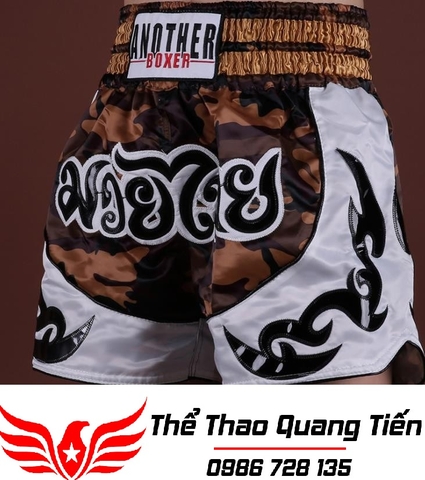 Quần Muay Thái Another Boxer Chính Hãng Muay Thai Short Chất Liệu Satin Cao Cấp | AB-012