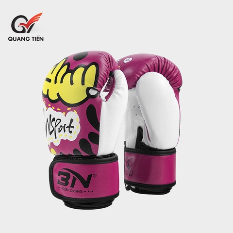 Găng tay boxing BN 6oz 6.0 mẫu 2025 cá tính (Tím)