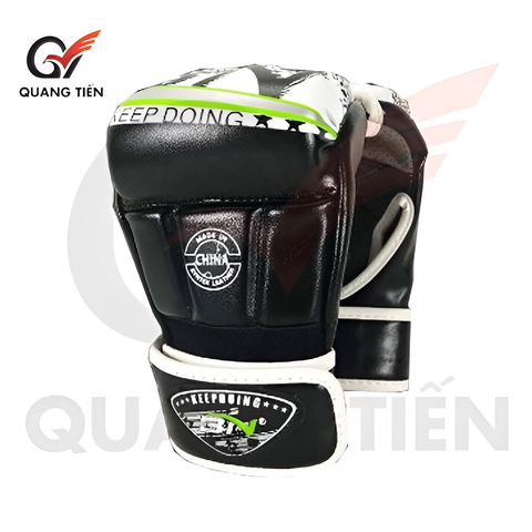 Găng tay hở ngón MMA BN Găng tay BN MMA cao cấp - MMA Gloves - màu đen