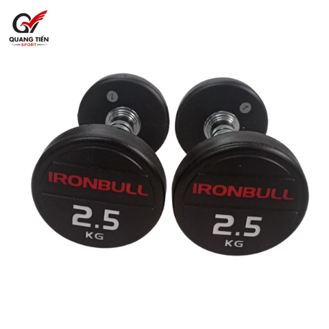 Tạ tay thép bọc cao su IronBull IR04 nhập khẩu 2,5kg ( giá 1 quả )