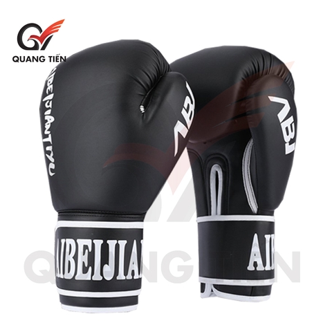 Găng tay Boxing ABJ đen nhám cao cấp chính hãng