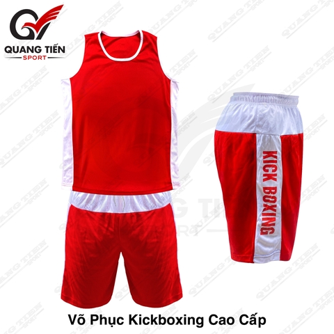 Võ phục tập KickBoxing cao cấp màu đỏ