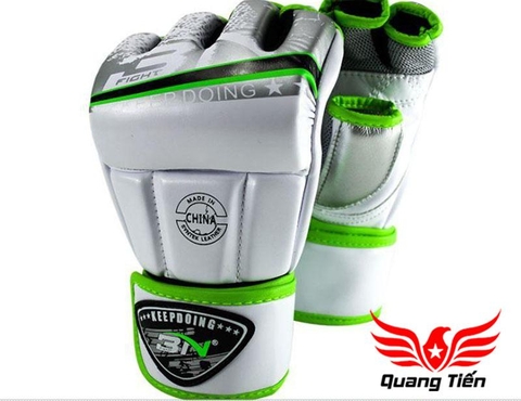 Găng tay hở ngón MMA BN Găng tay BN MMA cao cấp - MMA Gloves - màu trắng