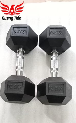 Tạ tay cao su lục giác cao cấp Iron Bull 12,5kg nhập khẩu ( giá 1 quả )
