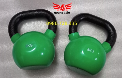 Tạ ấm - tạ bình vôi bọc cao su cao cấp 8 kg Iron Bull nhập khẩu (Giá 1 quả)