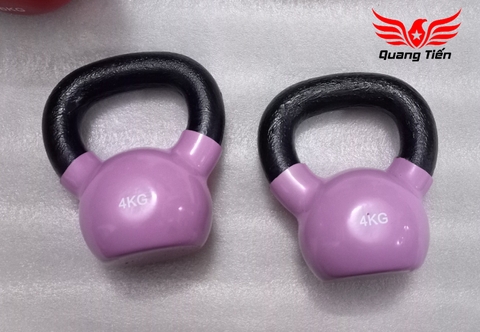 Tạ ấm - tạ bình vôi bọc cao su cao cấp 4 kg Iron Bull nhập khẩu (Giá 1 quả)