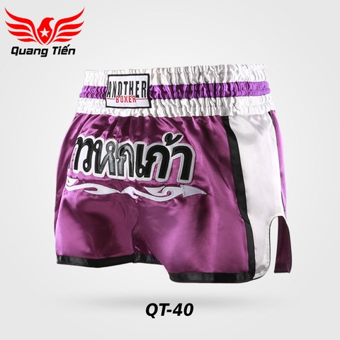 Quần Muay Thái Another Boxer Chính Hãng Muay Thai Short Chất Liệu Satin Cao Cấp | QT-040